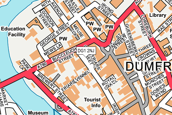 DG1 2NJ map - OS OpenMap – Local (Ordnance Survey)