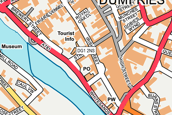 DG1 2NS map - OS OpenMap – Local (Ordnance Survey)
