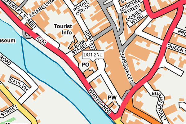 DG1 2NU map - OS OpenMap – Local (Ordnance Survey)