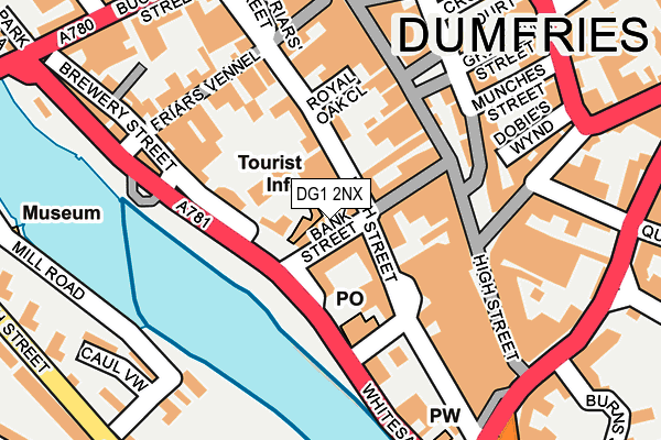 DG1 2NX map - OS OpenMap – Local (Ordnance Survey)