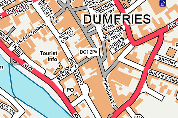 DG1 2PA map - OS OpenMap – Local (Ordnance Survey)