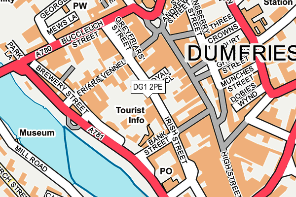 DG1 2PE map - OS OpenMap – Local (Ordnance Survey)