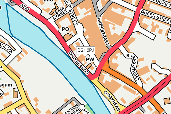DG1 2PJ map - OS OpenMap – Local (Ordnance Survey)