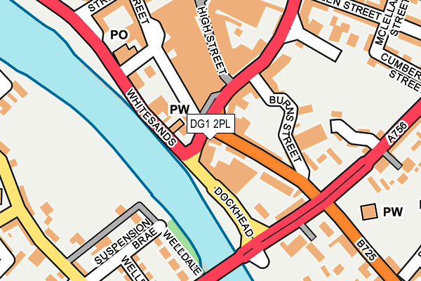 DG1 2PL map - OS OpenMap – Local (Ordnance Survey)