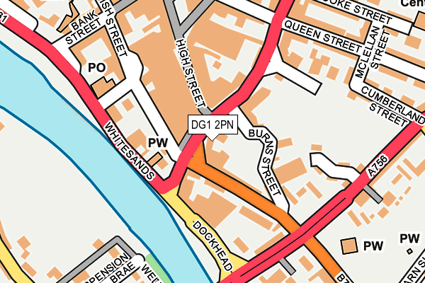 DG1 2PN map - OS OpenMap – Local (Ordnance Survey)