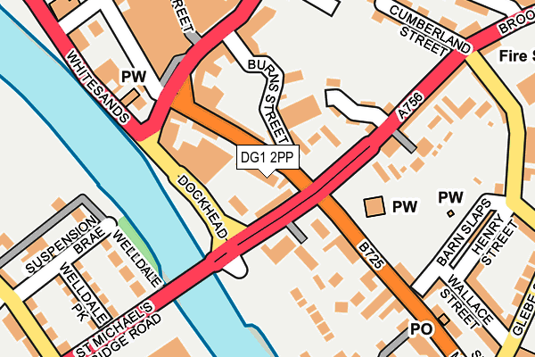DG1 2PP map - OS OpenMap – Local (Ordnance Survey)
