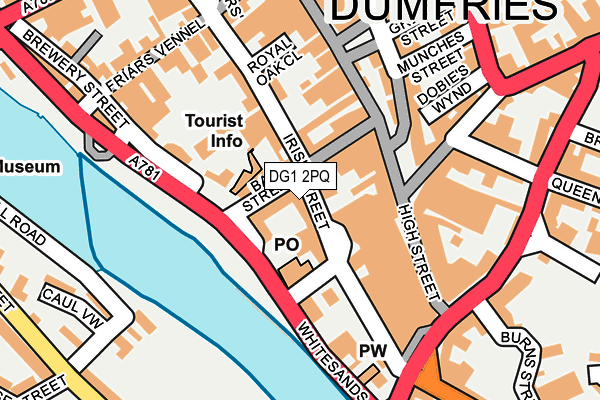 DG1 2PQ map - OS OpenMap – Local (Ordnance Survey)