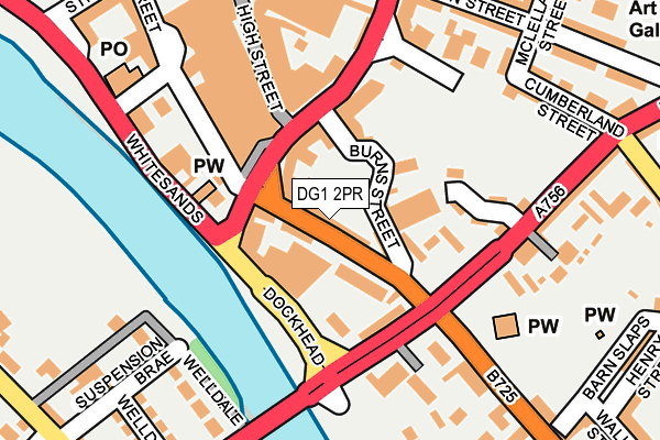 DG1 2PR map - OS OpenMap – Local (Ordnance Survey)