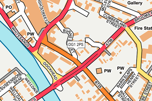 DG1 2PS map - OS OpenMap – Local (Ordnance Survey)