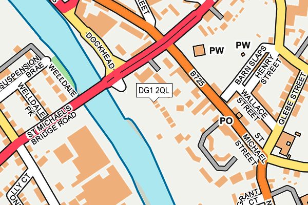 DG1 2QL map - OS OpenMap – Local (Ordnance Survey)