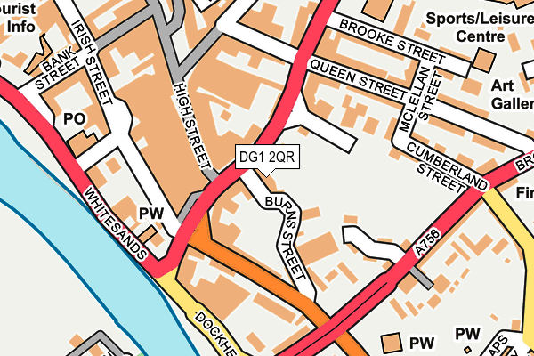 DG1 2QR map - OS OpenMap – Local (Ordnance Survey)