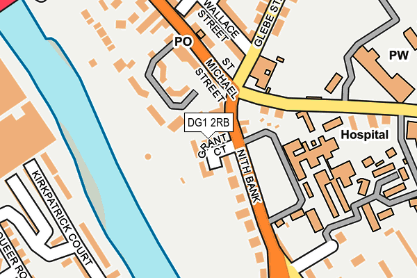 DG1 2RB map - OS OpenMap – Local (Ordnance Survey)