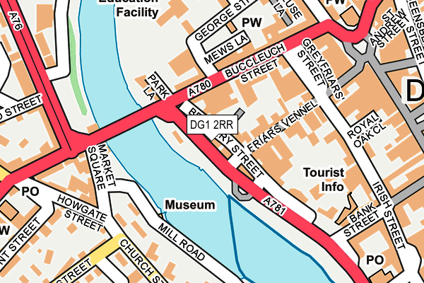 DG1 2RR map - OS OpenMap – Local (Ordnance Survey)