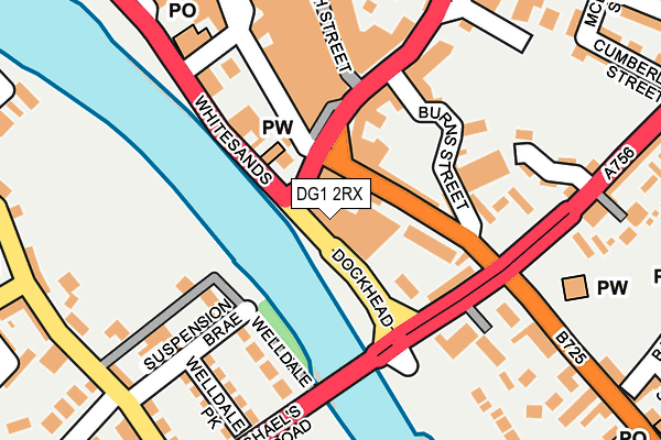 DG1 2RX map - OS OpenMap – Local (Ordnance Survey)