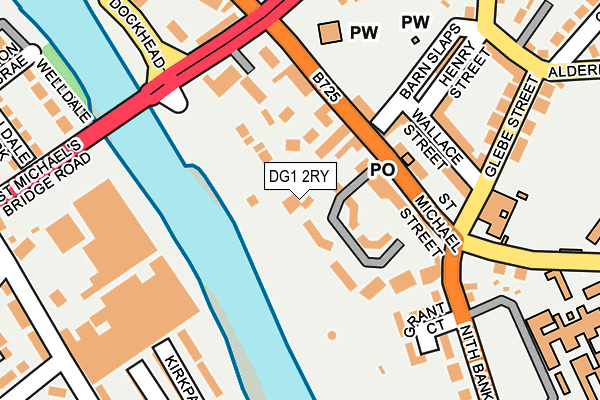 DG1 2RY map - OS OpenMap – Local (Ordnance Survey)