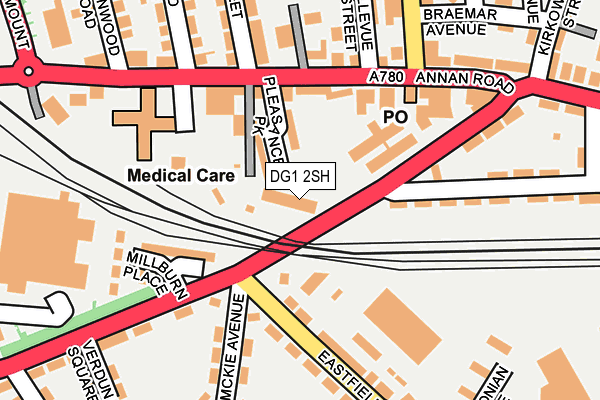 DG1 2SH map - OS OpenMap – Local (Ordnance Survey)
