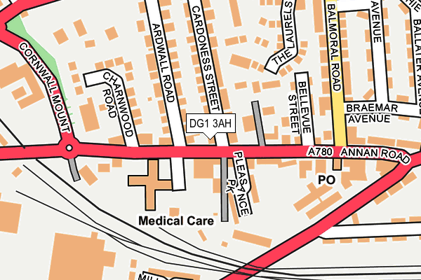 DG1 3AH map - OS OpenMap – Local (Ordnance Survey)