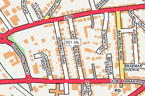 DG1 3AL map - OS OpenMap – Local (Ordnance Survey)