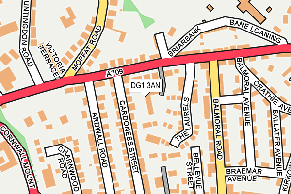 DG1 3AN map - OS OpenMap – Local (Ordnance Survey)