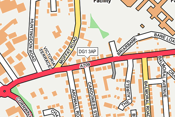 DG1 3AP map - OS OpenMap – Local (Ordnance Survey)