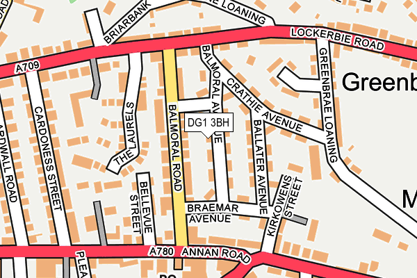 DG1 3BH map - OS OpenMap – Local (Ordnance Survey)