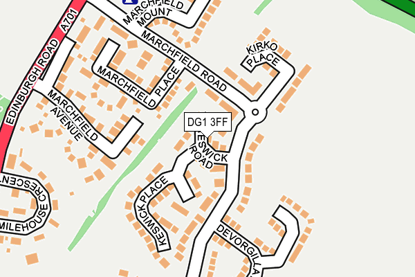 DG1 3FF map - OS OpenMap – Local (Ordnance Survey)
