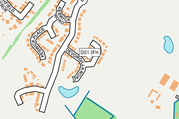 DG1 3FH map - OS OpenMap – Local (Ordnance Survey)