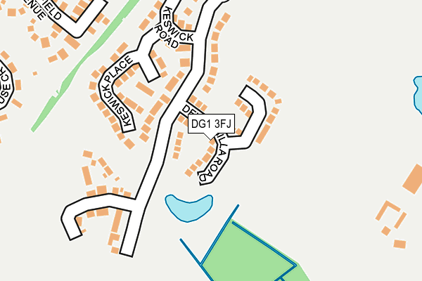 DG1 3FJ map - OS OpenMap – Local (Ordnance Survey)