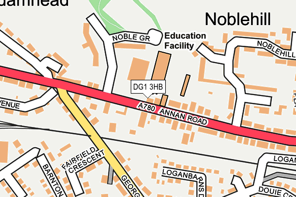DG1 3HB map - OS OpenMap – Local (Ordnance Survey)