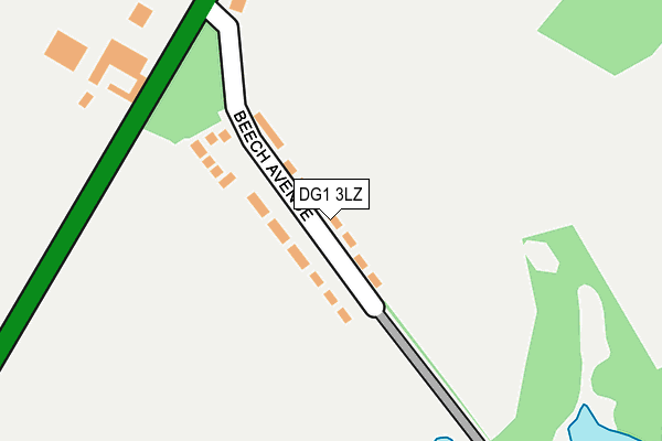 DG1 3LZ map - OS OpenMap – Local (Ordnance Survey)