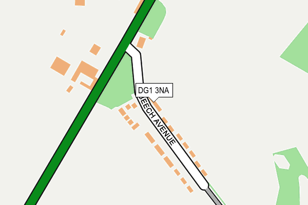 DG1 3NA map - OS OpenMap – Local (Ordnance Survey)