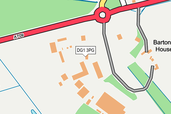 DG1 3PG map - OS OpenMap – Local (Ordnance Survey)
