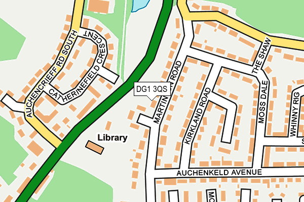 DG1 3QS map - OS OpenMap – Local (Ordnance Survey)