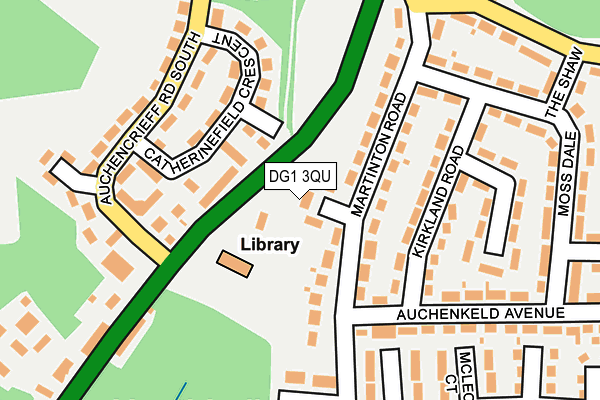 DG1 3QU map - OS OpenMap – Local (Ordnance Survey)