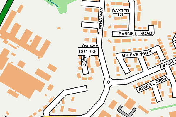 DG1 3RF map - OS OpenMap – Local (Ordnance Survey)