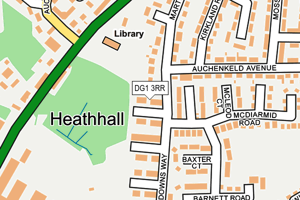 DG1 3RR map - OS OpenMap – Local (Ordnance Survey)