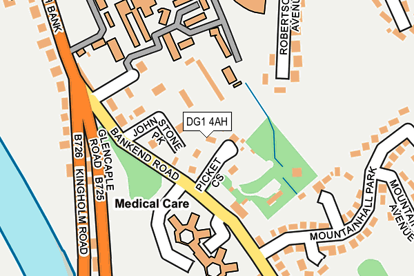 DG1 4AH map - OS OpenMap – Local (Ordnance Survey)