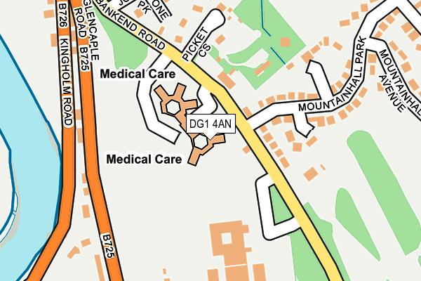 DG1 4AN map - OS OpenMap – Local (Ordnance Survey)