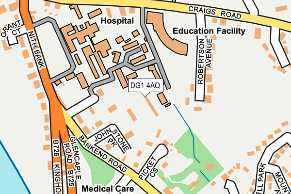 DG1 4AQ map - OS OpenMap – Local (Ordnance Survey)