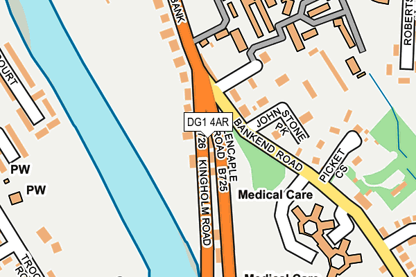 DG1 4AR map - OS OpenMap – Local (Ordnance Survey)