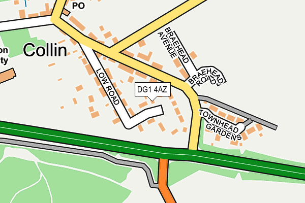 DG1 4AZ map - OS OpenMap – Local (Ordnance Survey)