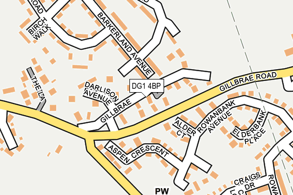 DG1 4BP map - OS OpenMap – Local (Ordnance Survey)