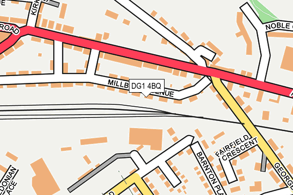 DG1 4BQ map - OS OpenMap – Local (Ordnance Survey)