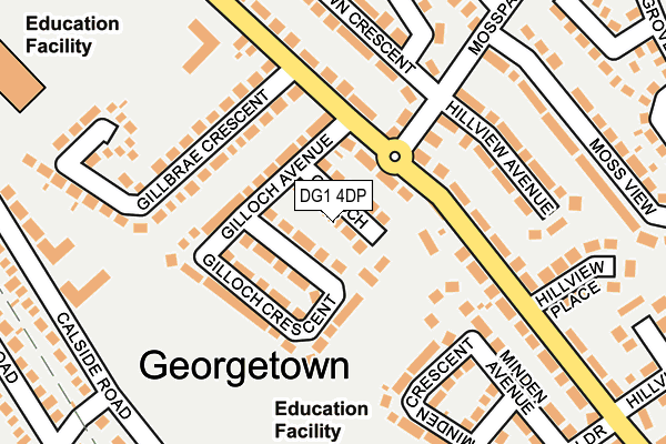 DG1 4DP map - OS OpenMap – Local (Ordnance Survey)