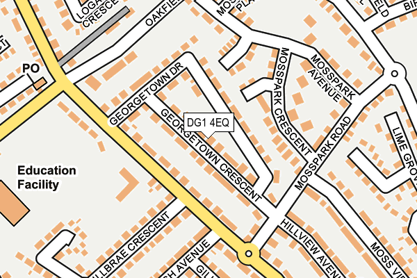 DG1 4EQ map - OS OpenMap – Local (Ordnance Survey)