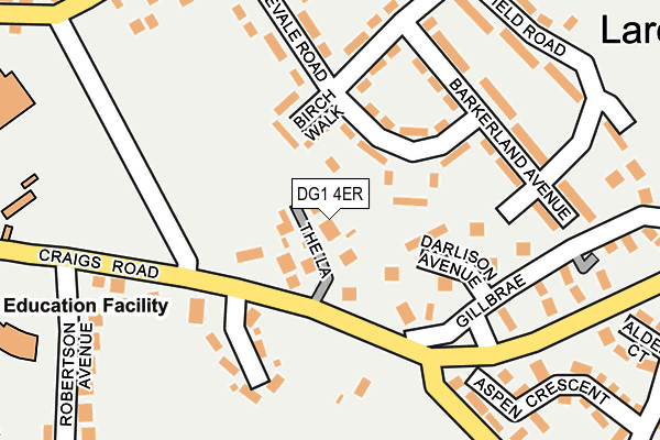 DG1 4ER map - OS OpenMap – Local (Ordnance Survey)