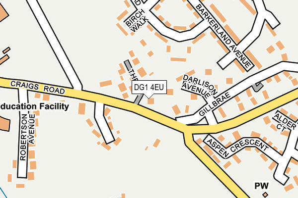 DG1 4EU map - OS OpenMap – Local (Ordnance Survey)