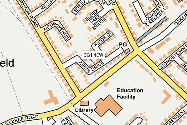 DG1 4EW map - OS OpenMap – Local (Ordnance Survey)