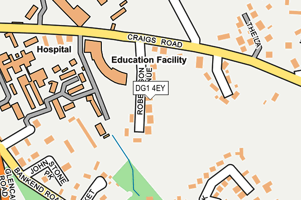 DG1 4EY map - OS OpenMap – Local (Ordnance Survey)
