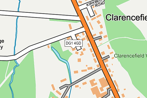 DG1 4GD map - OS OpenMap – Local (Ordnance Survey)